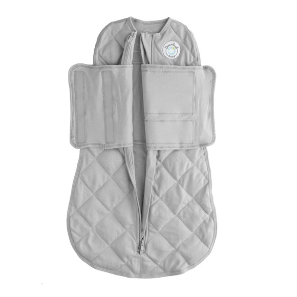 Dreamland Baby Gray Swaddle Weighted Sleepsack 0-6 months - Picture 1 of 10